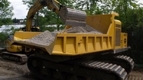 Back of Crawler Carrier being loaded